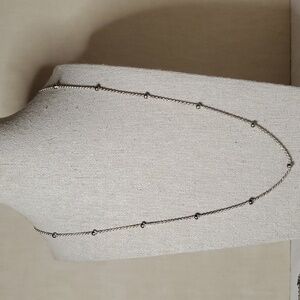 24" Long Sterling Silver Satelitte Chain